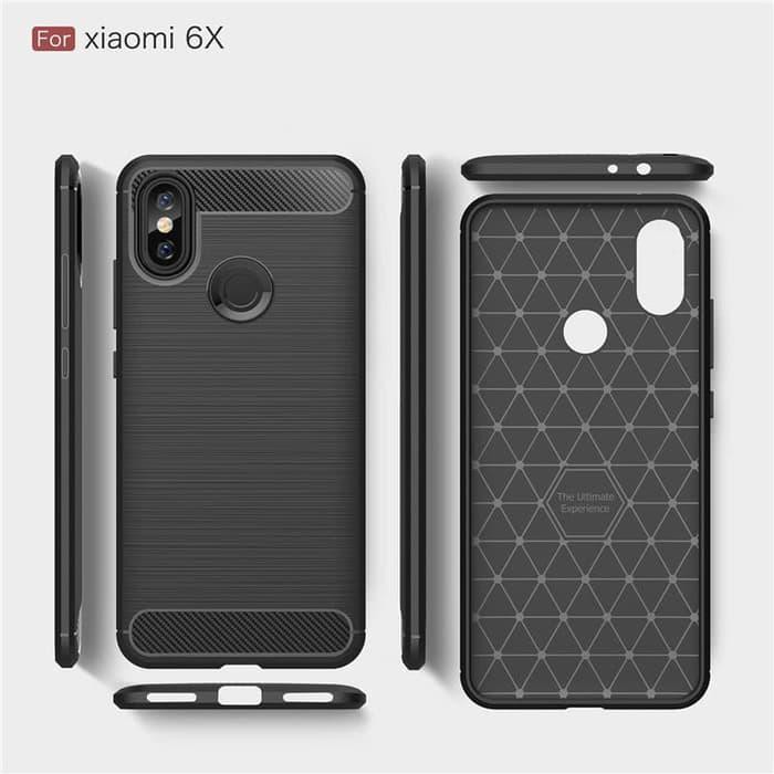 Soft Case Xiaomi Mi A2 - Ipaky Case Carbon Fiber