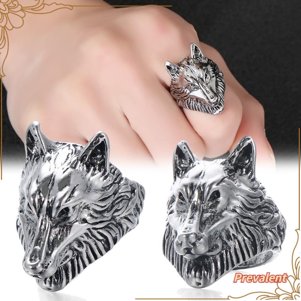 Cincin Biker Punk Hip Hop Bahan Stainless Steel Untuk Pria