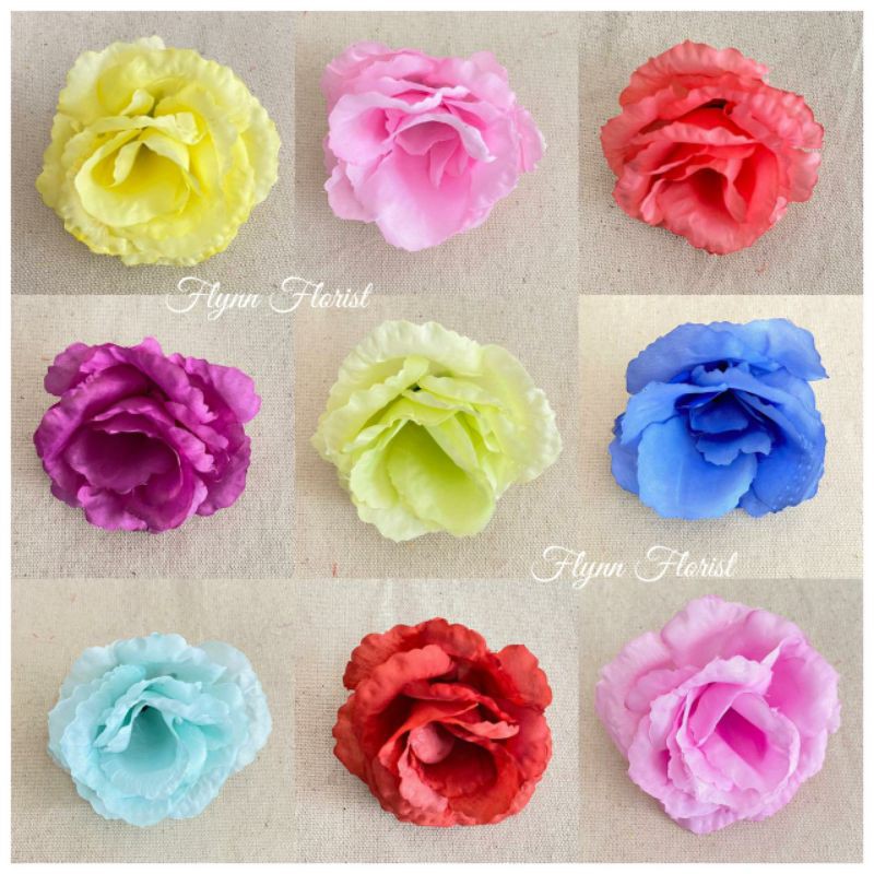 Kuntum Bunga Mawar Rose FL (Satuan) Bunga Artificial / Bunga Plastik / Bunga Dekorasi / Pernikahan-1