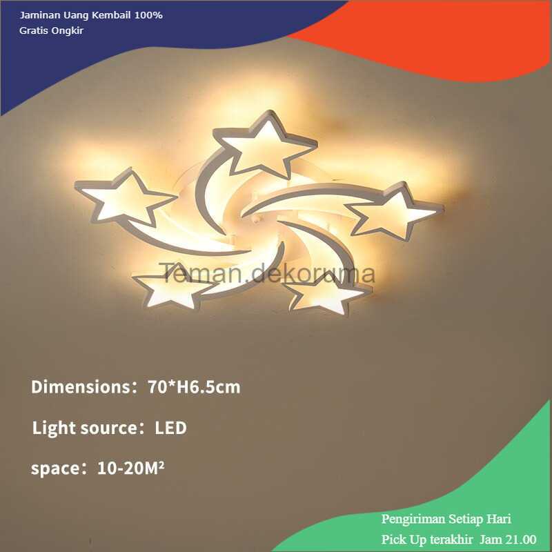 TD-DHA MINGKO Lampu LED Plafon Modern Ceiling Light 5 Star - ZX60W