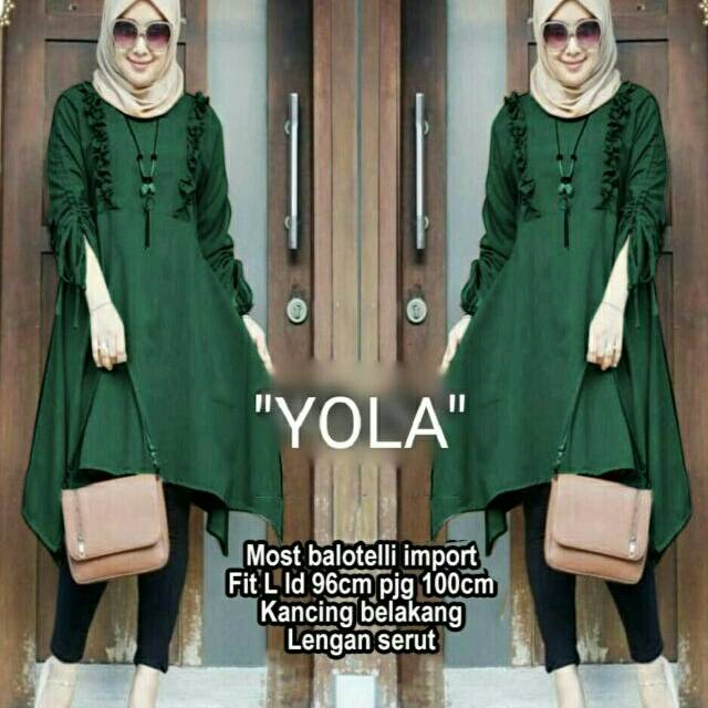 TUNIK YOLA ijo botol