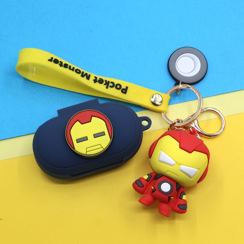 Marvel Case Earphone Dengan Gantungan Kunci Bahan Silikon Untuk Samsung Galaxy Buds