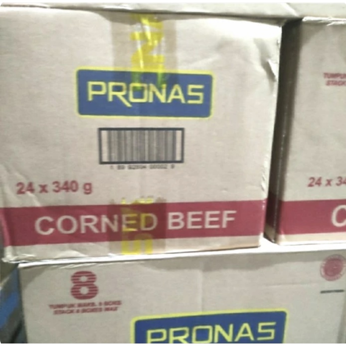 

kornet daging sapi kornetku pronas 340 gram dus isi 24 / Kornetku