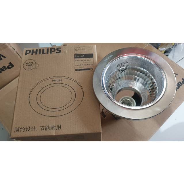 Rumah Lampu Downlight Philips 4 Inch Silver