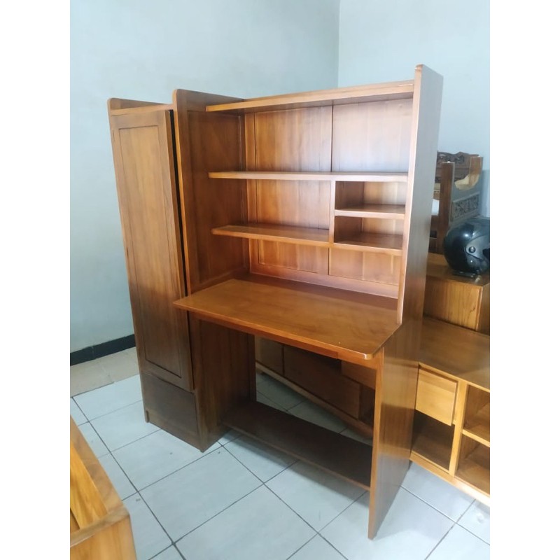 meja belajar kayu jati jepara