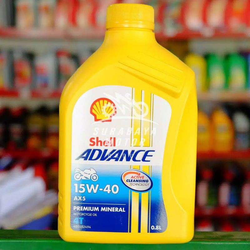 Oli Motor Shell Advance AX5 Sae 15W-40 4T 0,8L