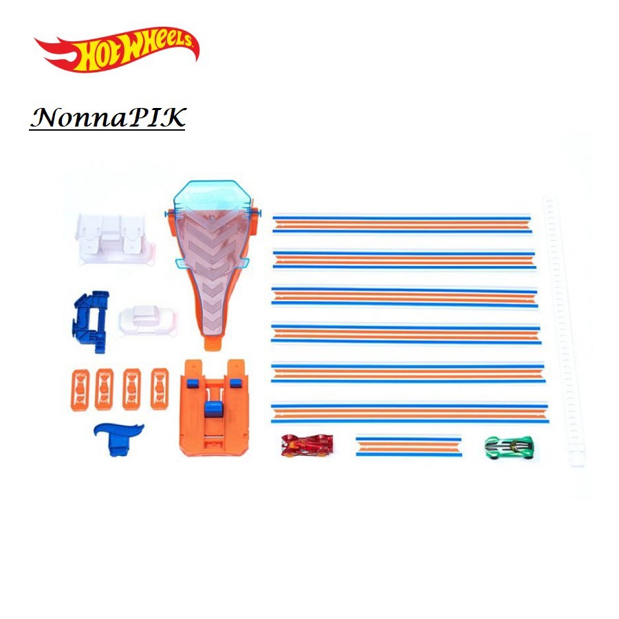 Hot Wheels Drop Race Jump Trackset - Mainan Trek Mobil Balap