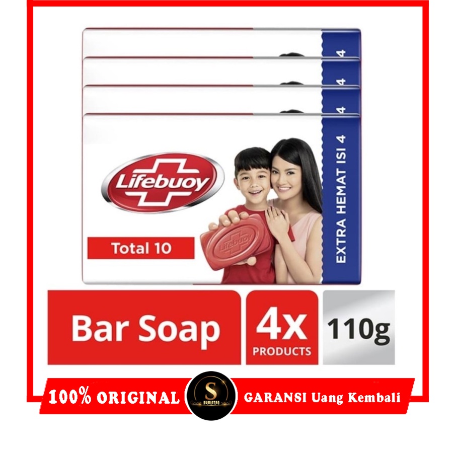 110gr Sabun Mandi Batang Lifboy Fresh Isi 4 Sabun Tubuh Pria Wanita Lifeboy 110 gr Sabun Perawatan B