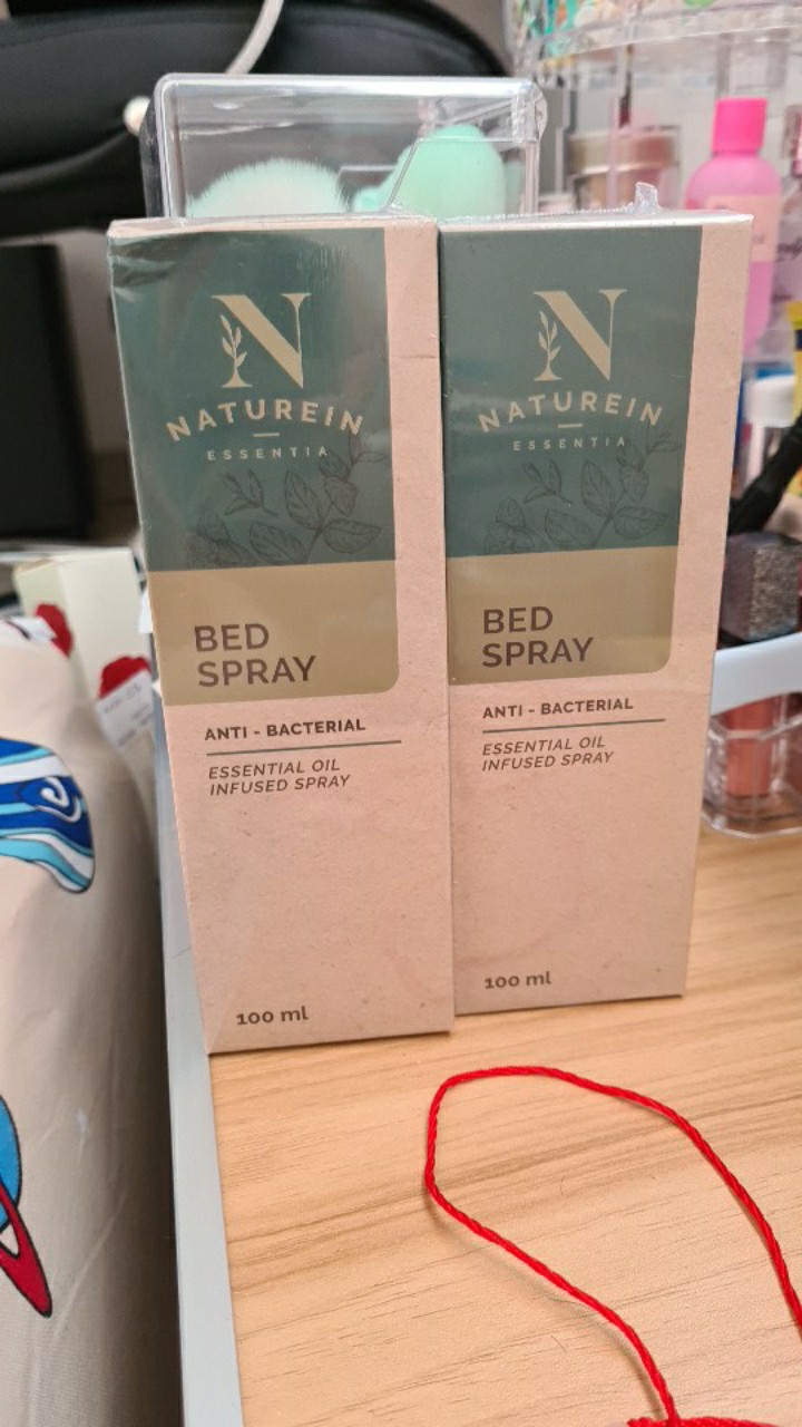 Naturein Bed Spray Anti Bacterial Tungau Virus Kasur Bantal Anak Bayi 100ml 200ml Lav