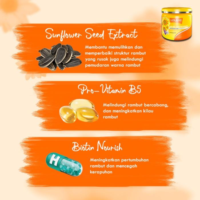 Masker Rambut | Lolane Natura Hair Treatment Sunflower Big Kualitas Terbaik