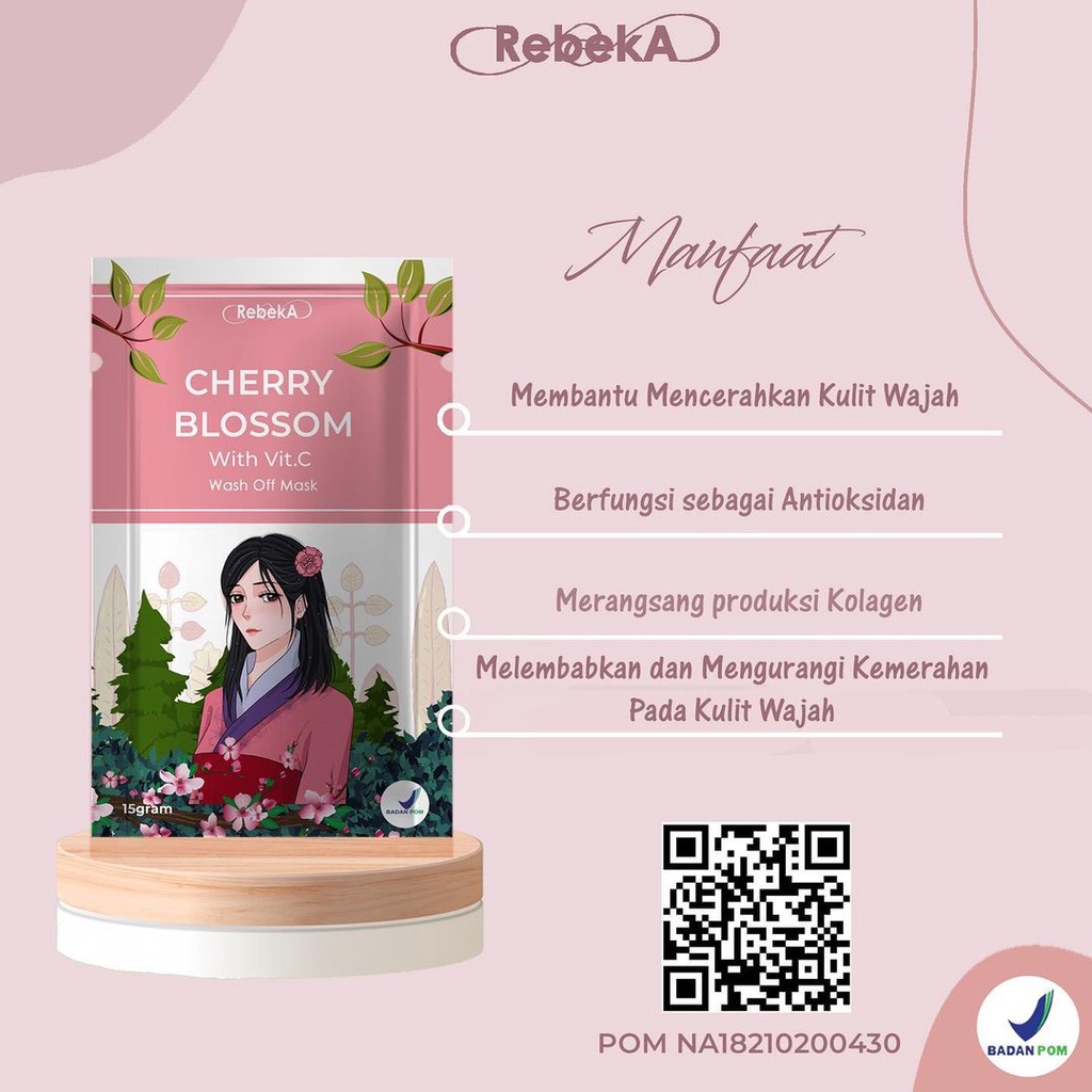 [READY] REBEKA BEAUTY PETAL MASK DAN EXCLUSIVE MASK MASKER ORGANIK