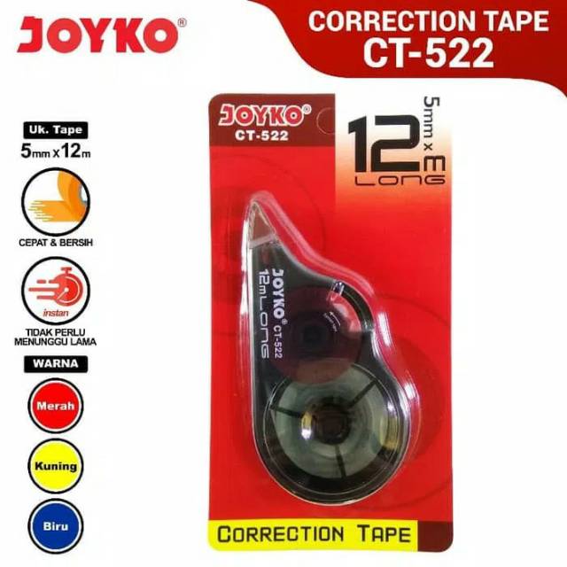 

Tip Ex Kertas / Correction Tape Joyko CT-522