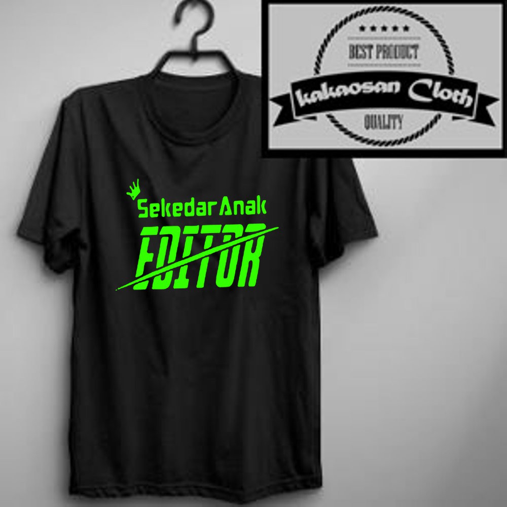 Kaos Baju Sekedar Anak Editor Logo Simple Kaos Distro Keren