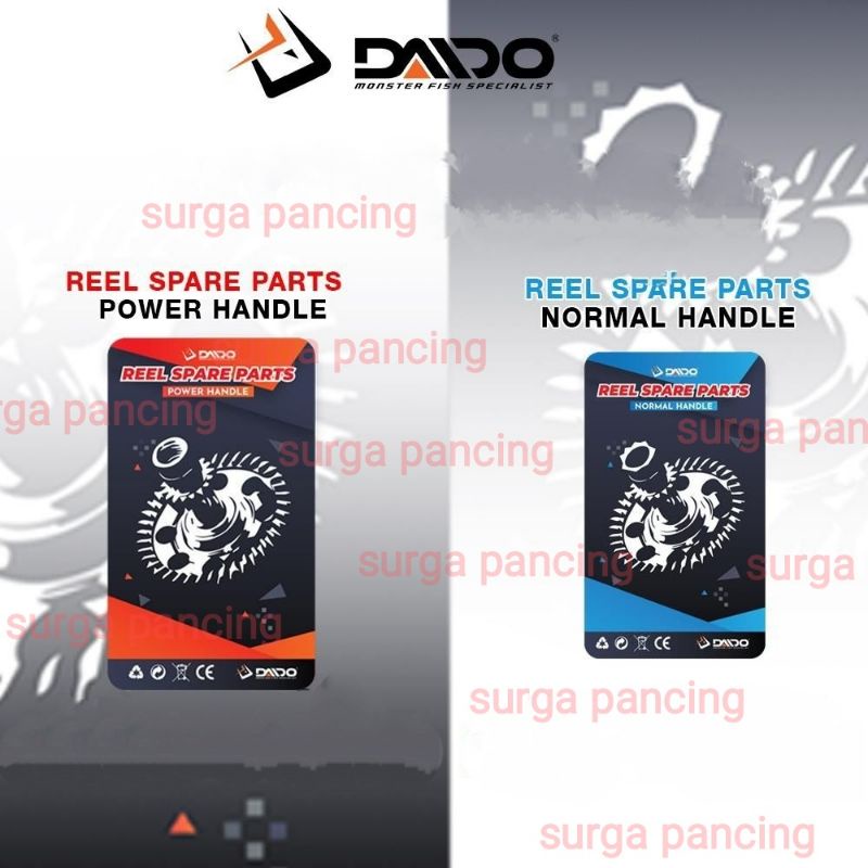 Daido spare part set gear oil reel power handle atau normal 1000 2000 3000 4000 5000 6000