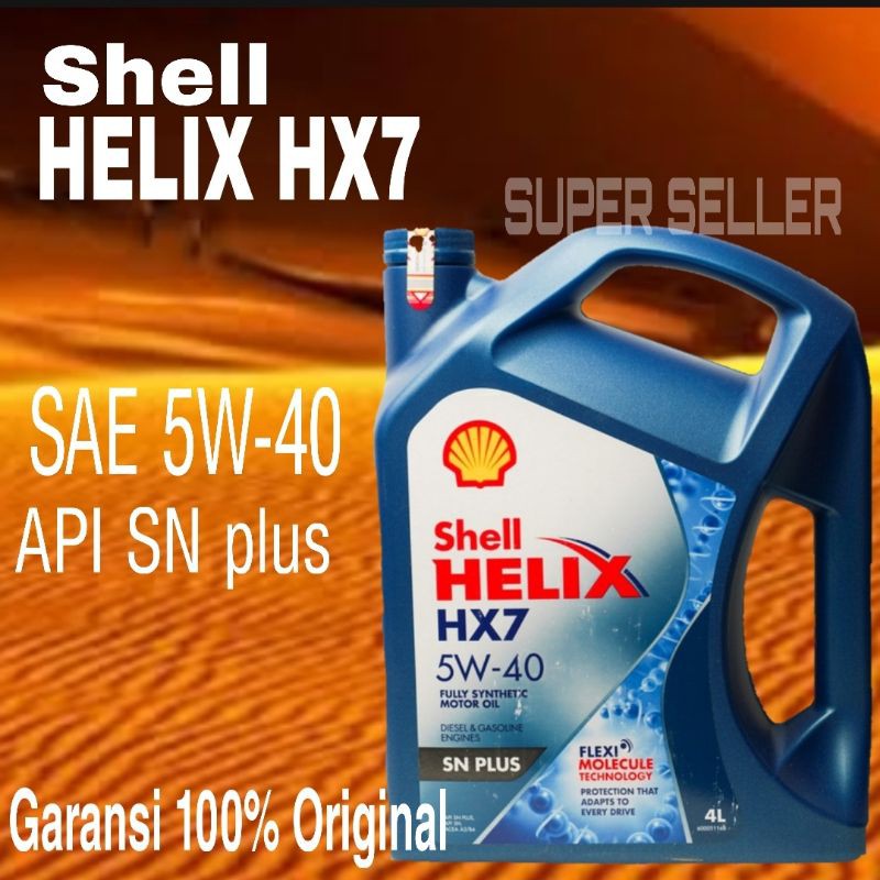 Oli shell helix hx7 garansi 100% original