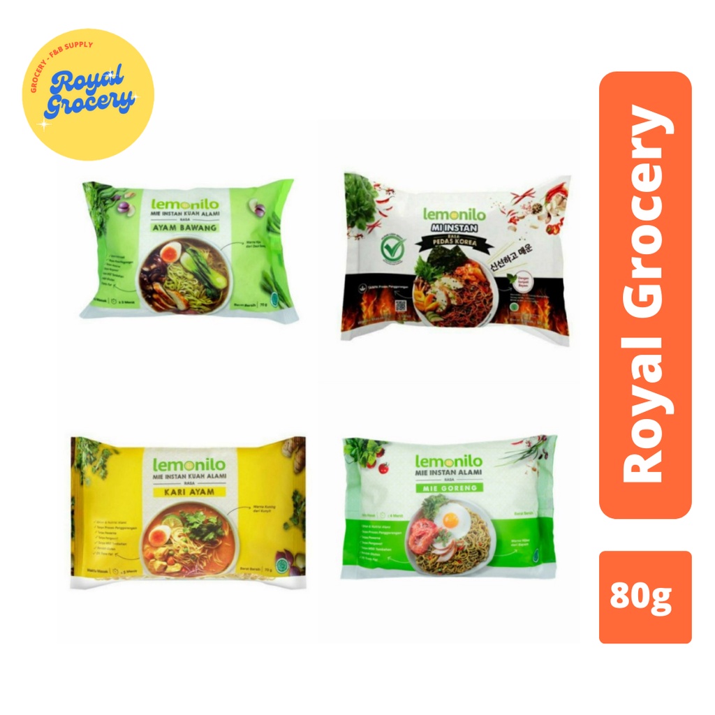 

Mie Lemonilo Goreng Kari Ayam Bawang Pedas Korea 80g