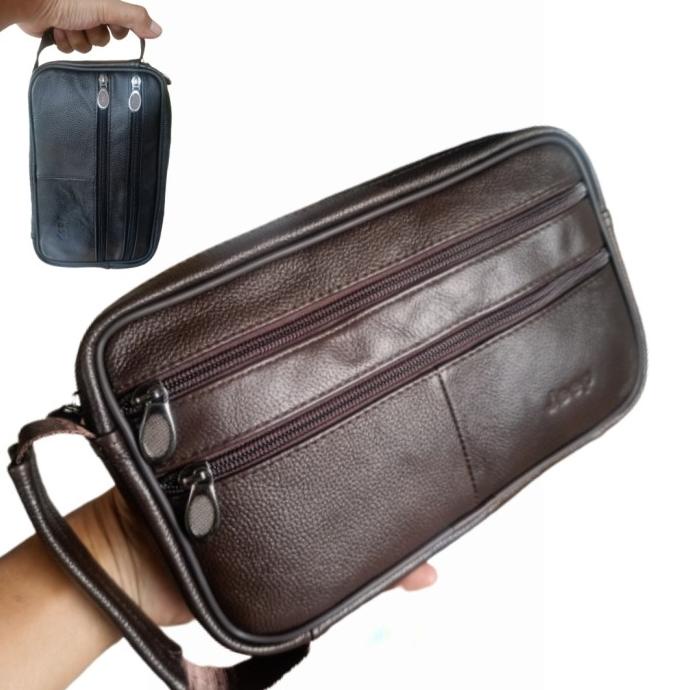 tas clutch dompet handbag jeep kulit asli pria wanita