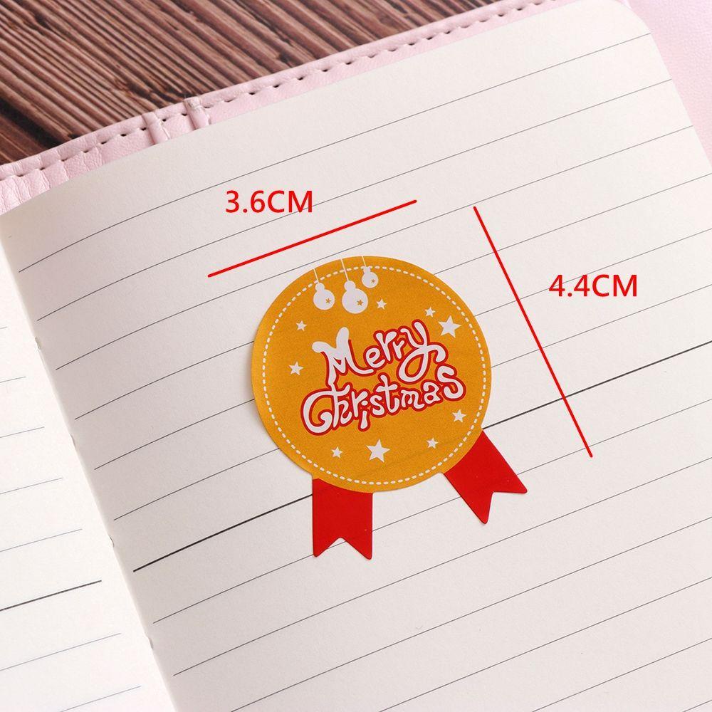 Preva Gift Paper Sticker Santa Hiasan Kue Biskuit Kotak Hadiah Sealing Craft Badge Merry Christmas