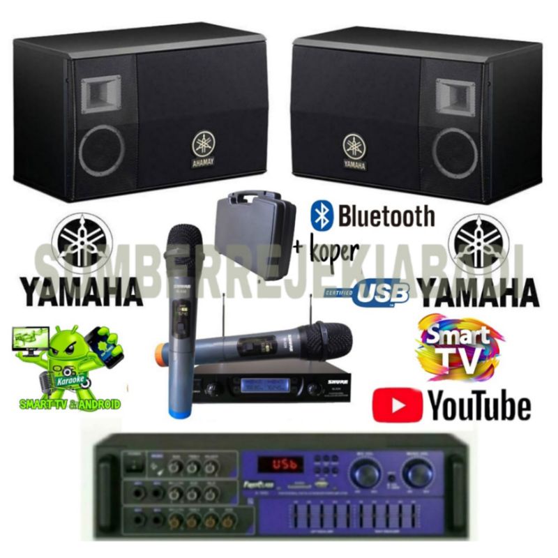 DISTRIBUTOR PAKET SOUND KARAOKE YAMAHA 10 INCH BLUETOOTH GARANSI RESMI KARAOKE VIA YOUTUBE