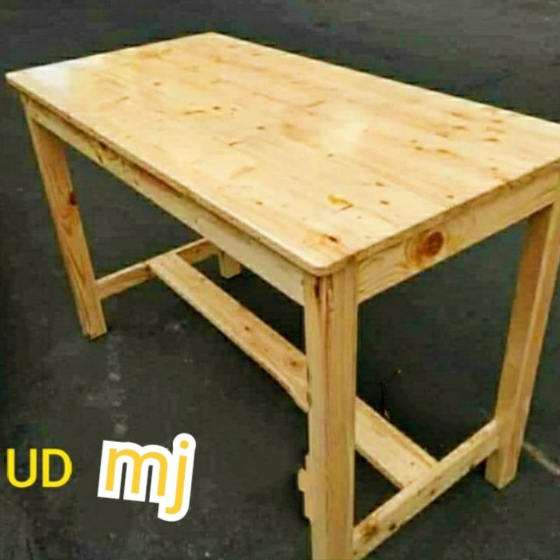 meja kursi makan jati Belanda 120×60×75