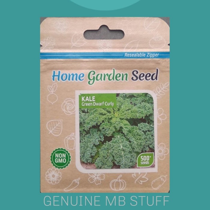 Benih Bibit Kale Dwarf Curly Home Garden Seed Original Pack 500 seeds