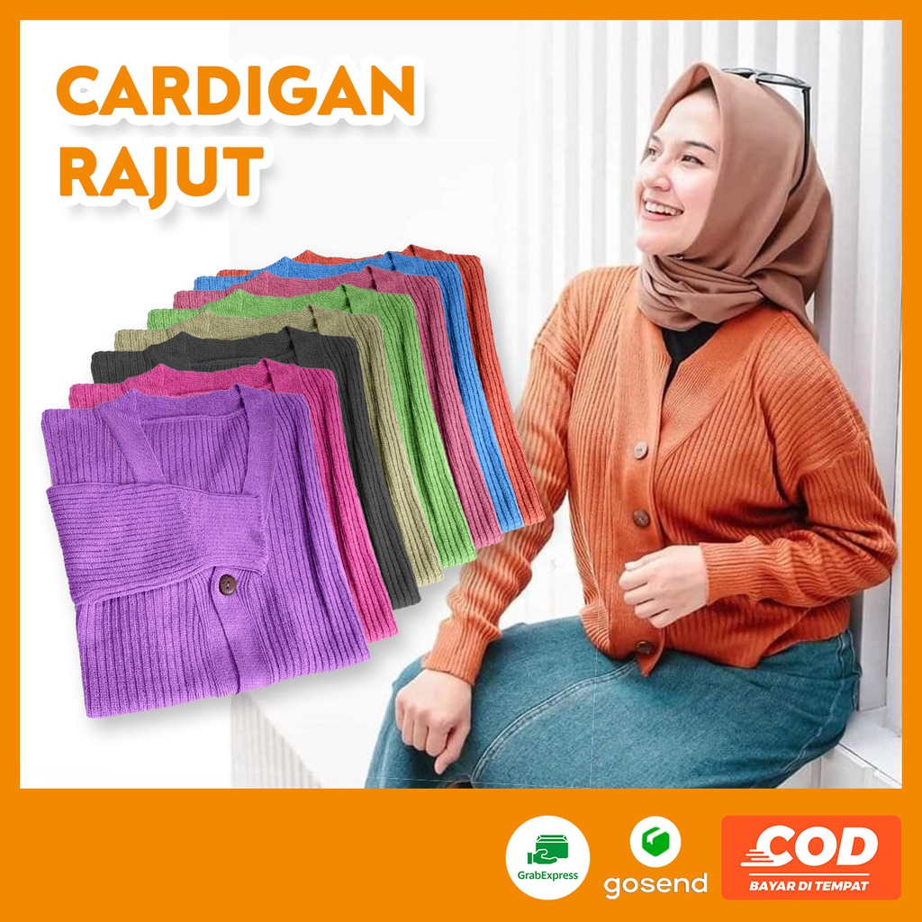 CARDIGAN RAJUT PREMIUM Wanita Kardigan Crop Polos Fashion Cewek Outer Pendek Perempuan Willy Cardy
