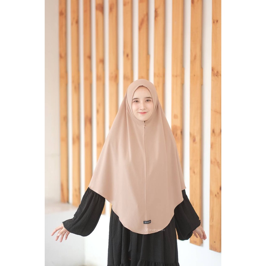 YAUMI KHIMAR - jilbab jersey warna MILO
