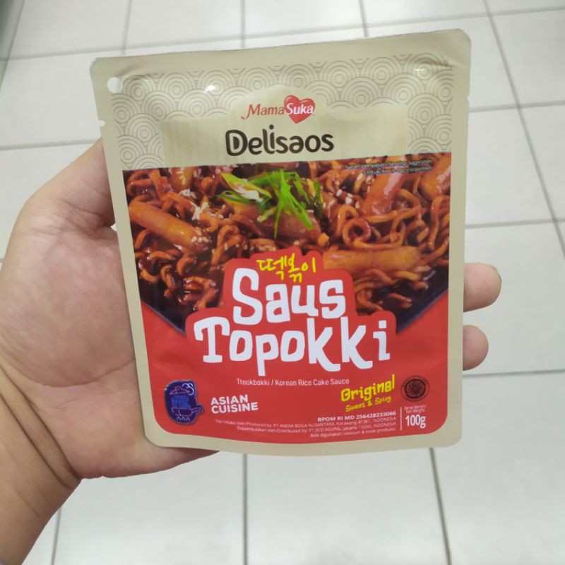 

Mamasuka Delisaos Saus Topokki Original/Hot Spicy/Creamy dan Saus Bumbu Japchae Original 100gr
