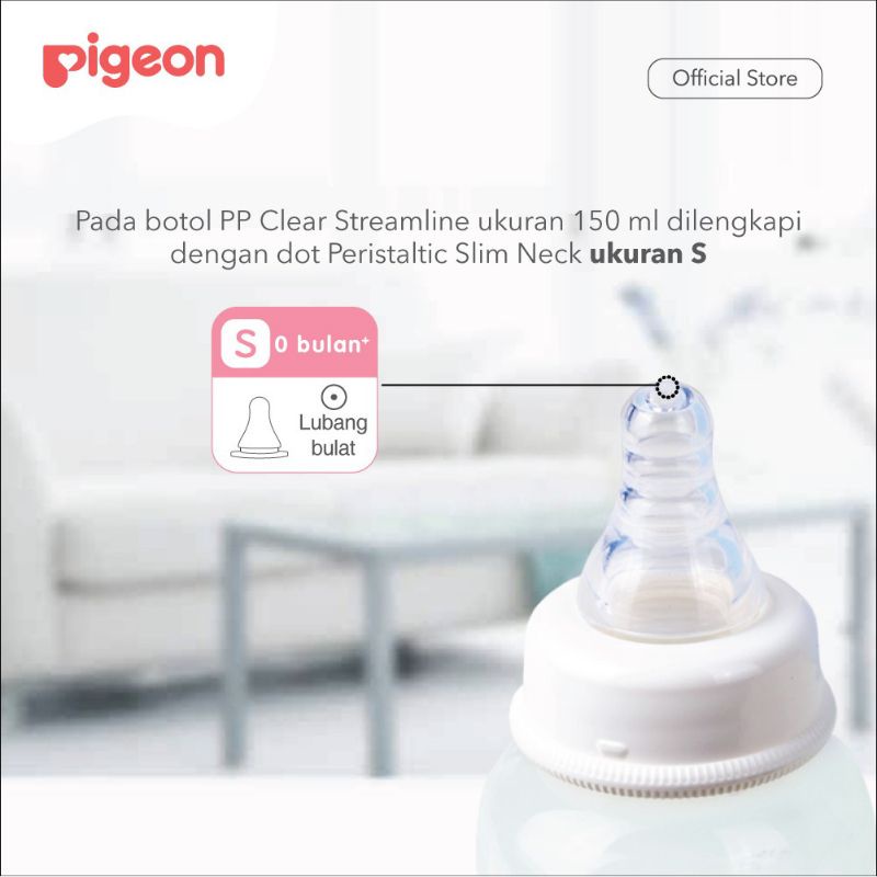 Pigeon Botol Susu PP Clear Streamline Mickey 150ml