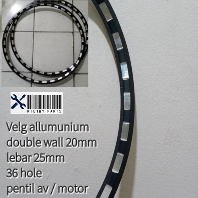 Velg 26" Double Walls Rims 36 Hole Allumunium Untuk Sepeda Gunung/Mini Hot R10