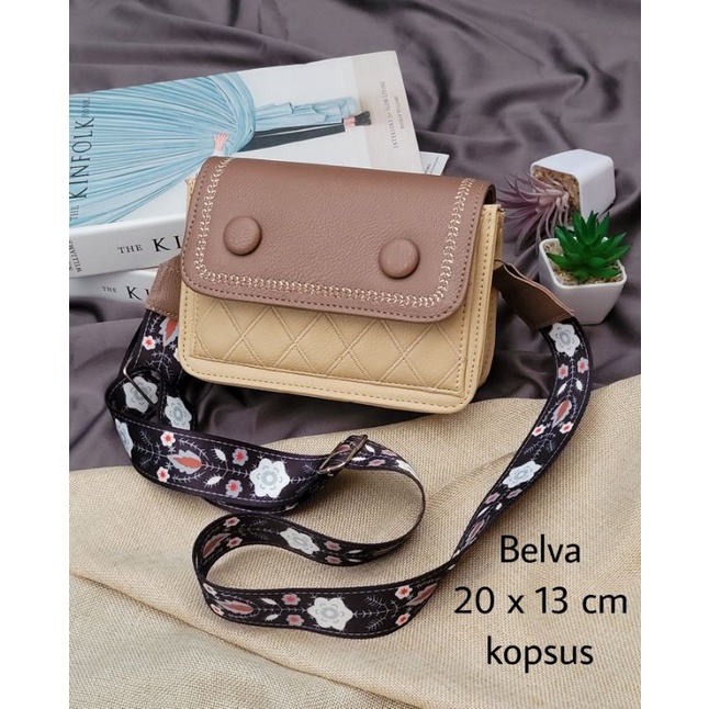 Belva Slingbag Tas Selempang Wanita Tali Strap