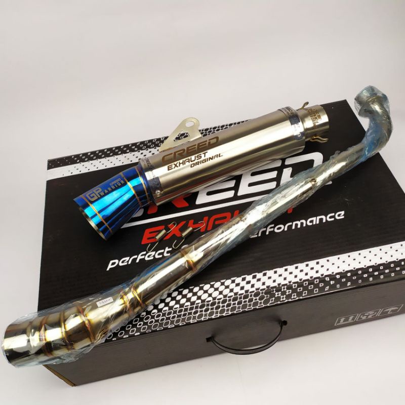 Knalpot racing creed original for supra 110/125 vega r/zr Jupiter z smash dll