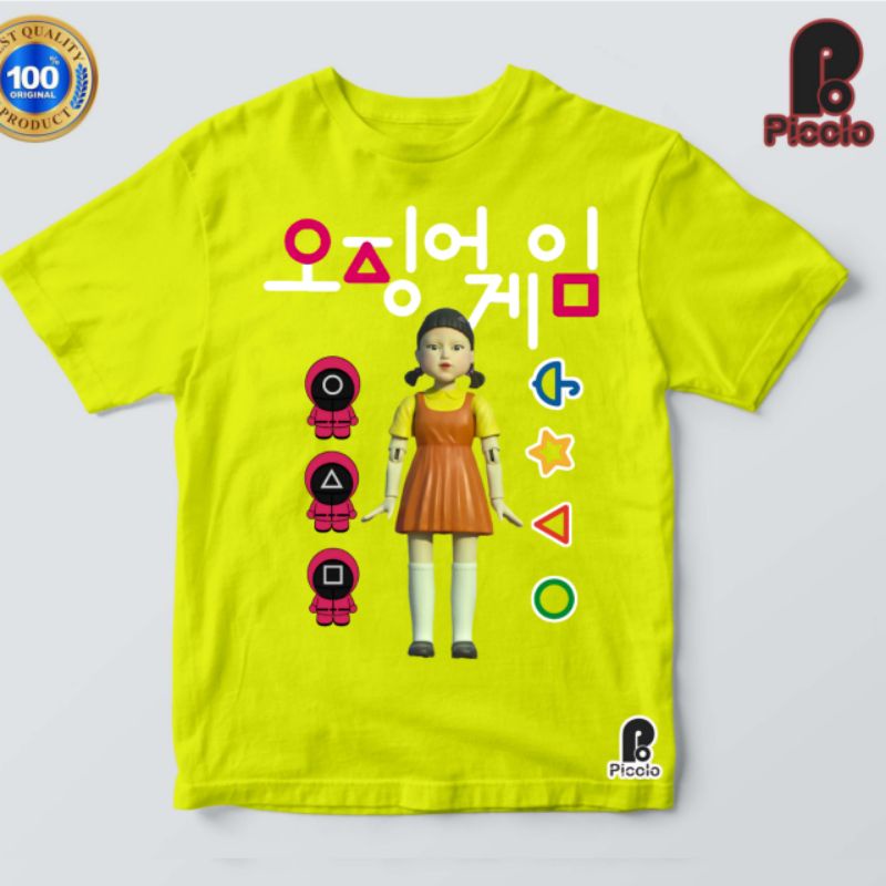 BAJU KAOS ANAK SQUID GAME BAHAN PREMIUM