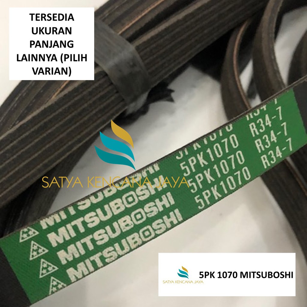 V-BELT 5PK 970 / 5PK 1070 / 5PK 1100 / 5PK 1120 / 5PK 1640 MITSUBOSHI (SEDIA UKURAN LAIN DI VARIAN)