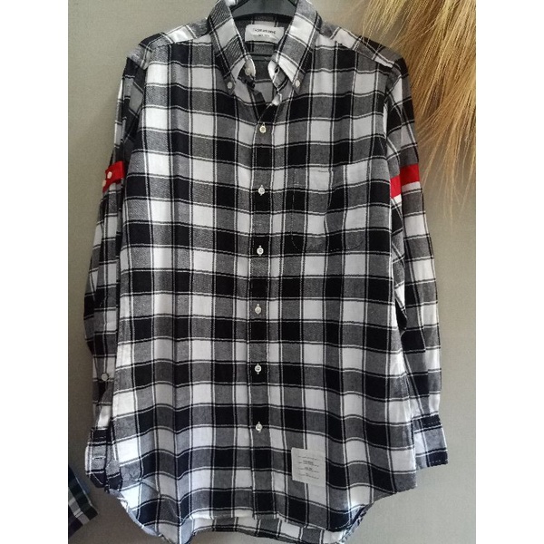 Kemeja flanel preloved Thom Browne