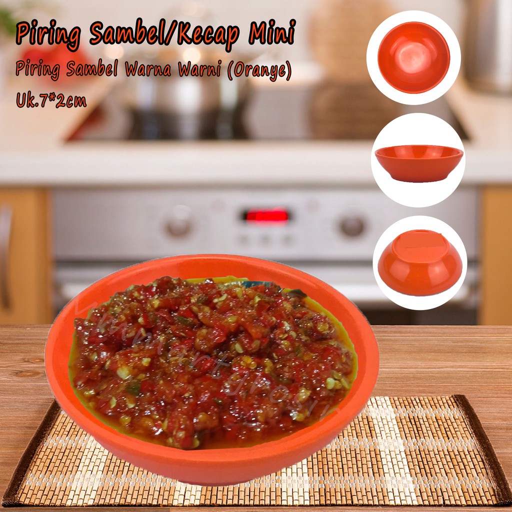 PIRING SAMBEL/KECAP MINI WARNA-WARNI MELAMINE WARE