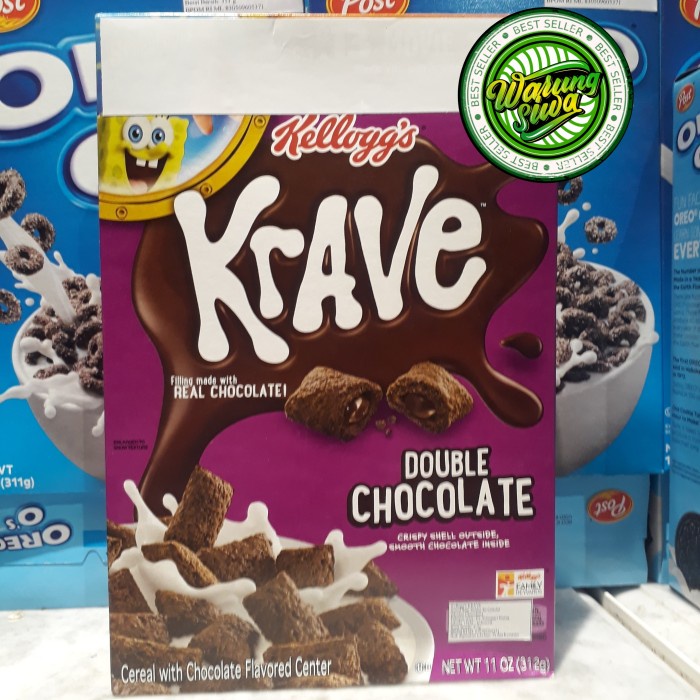 

kellogg's krave double chocolate 312 gram