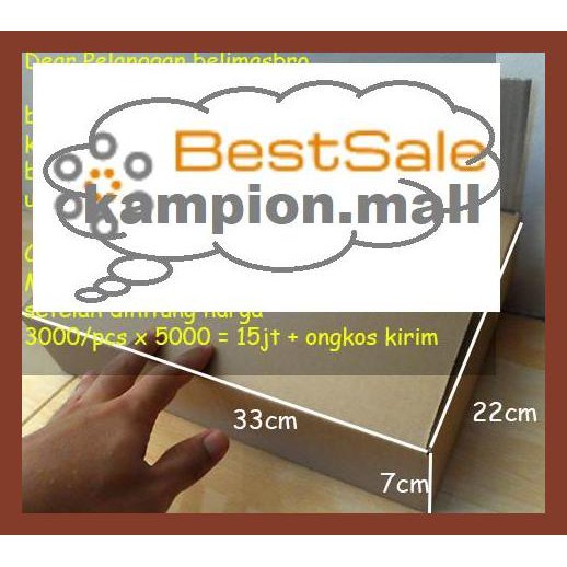 

Y7Tuut7- Kardus / Karton / Box / Boks Polos - 33 X 22 X 7 E46Et57-