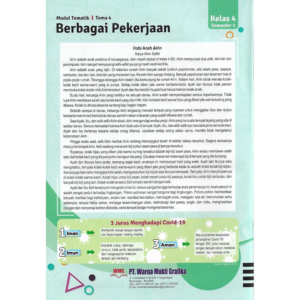 Inspirasi Tematik Tema 4 kelas 4 SD/MI Semester 1 kurikulum 2013 EdisI Revisi 2017-1