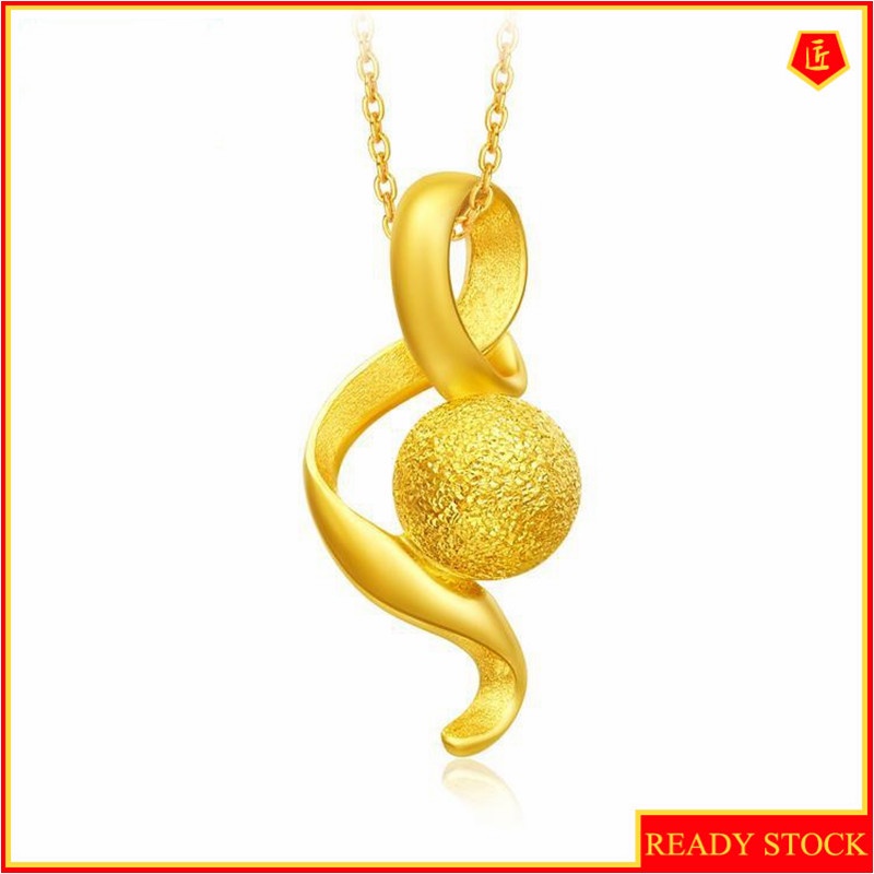 [Ready Stock]Fashion Gold Plated Water Drop Necklace Simple Musical Note Pendant