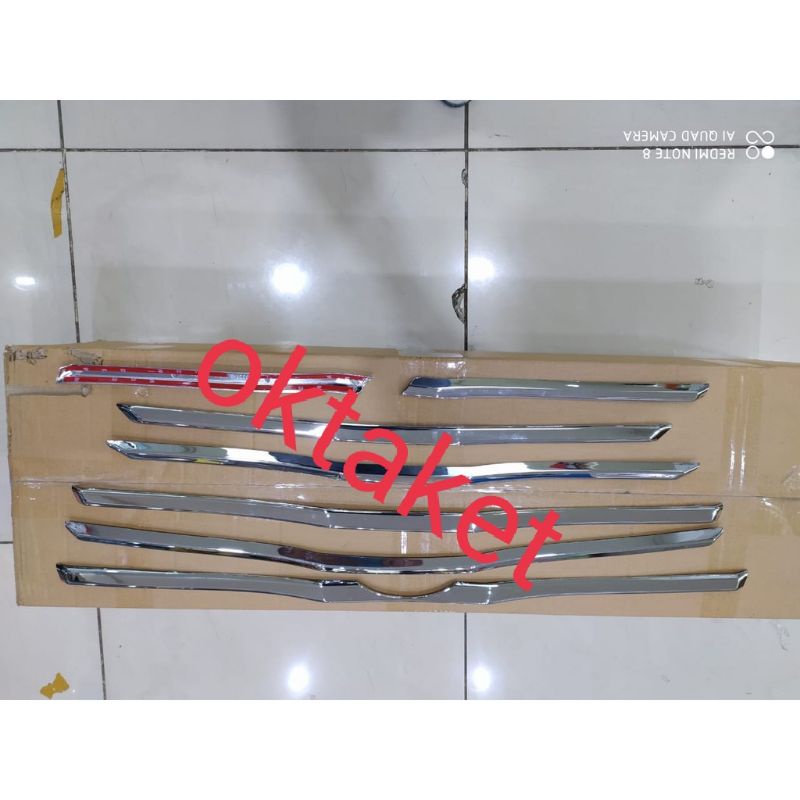 List grill depan grand Innova 2014-2015 chrome 7pcs