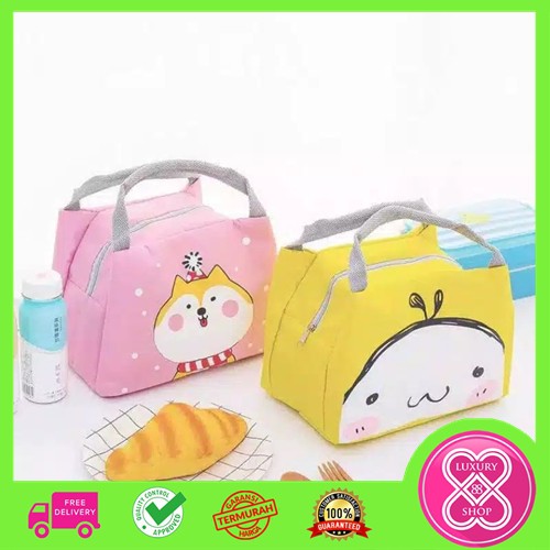 Tas Bekal Kecil Motif Lucu / Tas Bekal Makan Anak