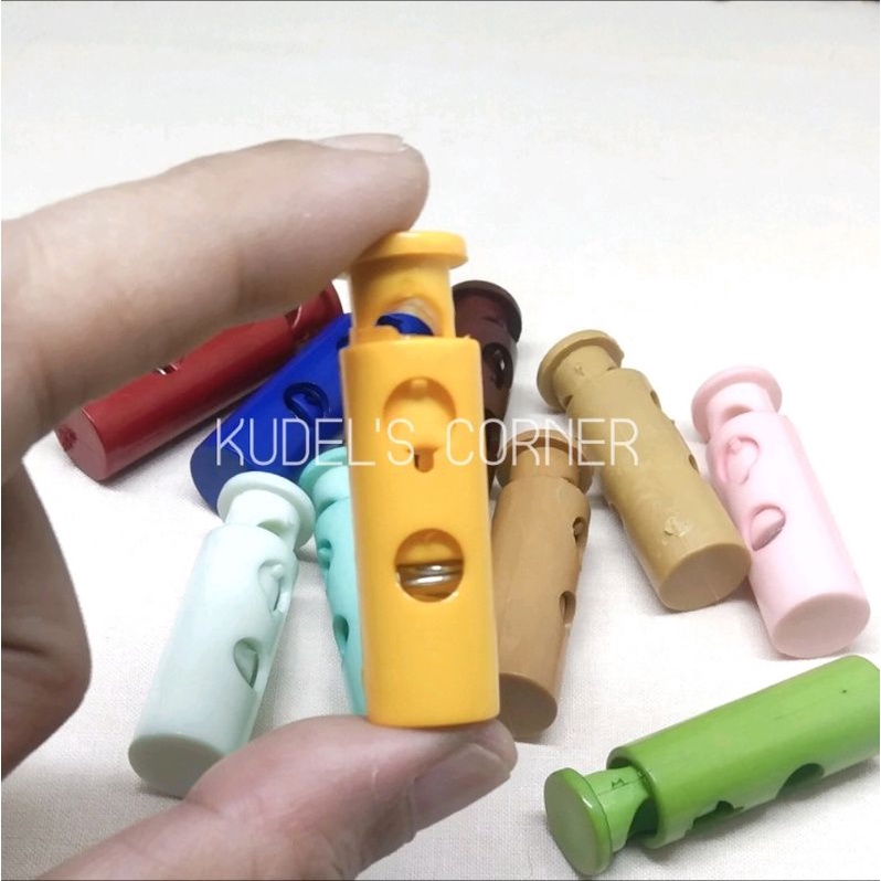 12pcs/ 1 lusin stopper tabung / botol 2 lubang