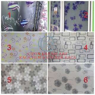Stiker kaca motif jendela pintu tidak tembus pandang Stiker kaca motif jendela pintu tidak tembus pandang