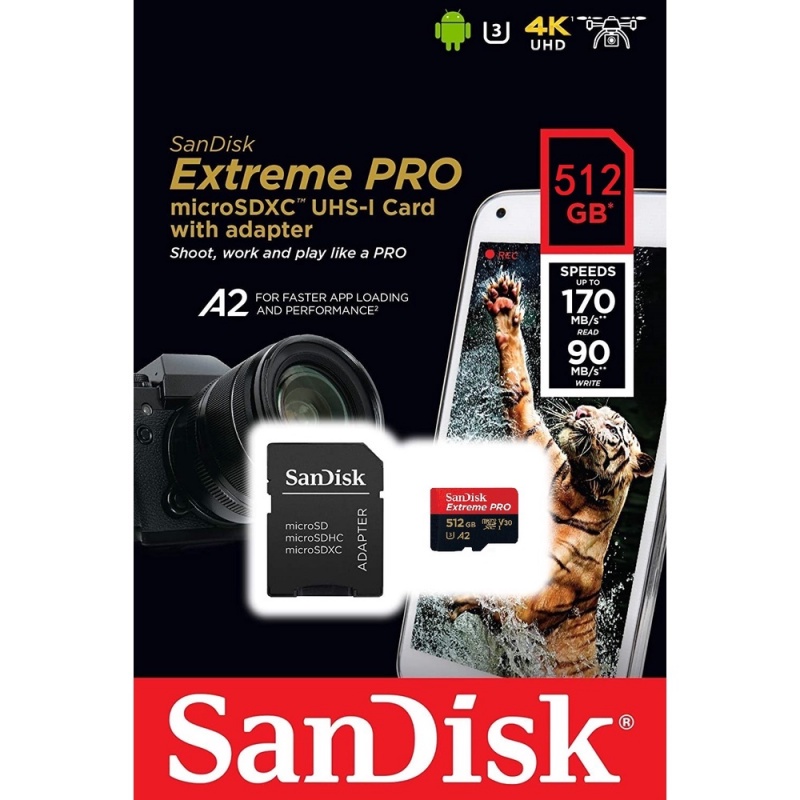 Sandisk Kartu Memori TF Micro SD Card 128GB 64GB 32GB 16GB A1 A2 Flash SDHC SDXC Class 10