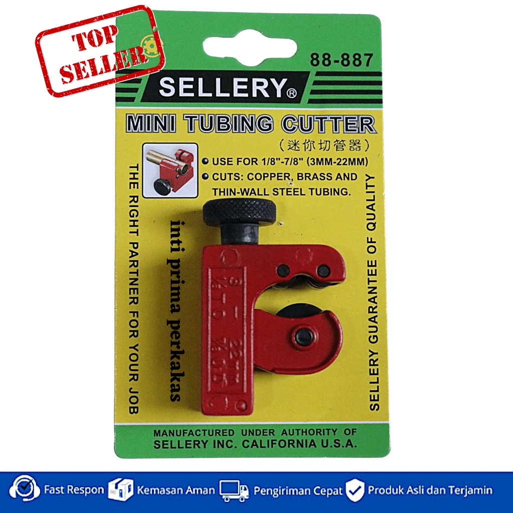 

Sellery Mini Tube Cutter / Tubing Cutter 88-887 / Alat Potong Mini