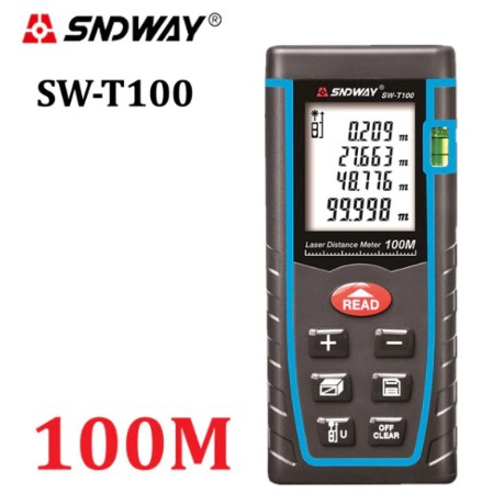 SNDWAY Meteran Laser Digital Distance 100 Meter Meteran Digital