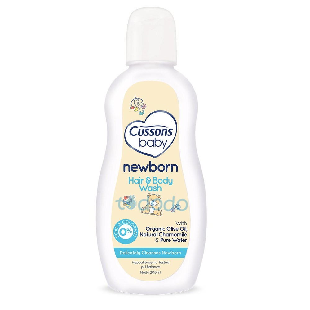 Cussons Baby Newborn Hair &amp; Body Wash - Sabun dan Shampoo Bayi