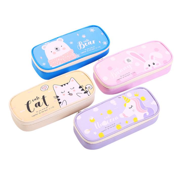 

Tempat Pensil Kartun Unicorn Kucing Beruang Kelinci Lucu Kotak Pensil 059