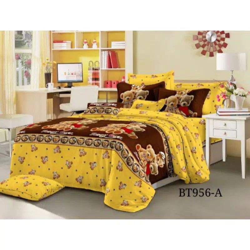 Sprei Teddy Bear Home Made Katun King Size 180 *200 Kasur No.1